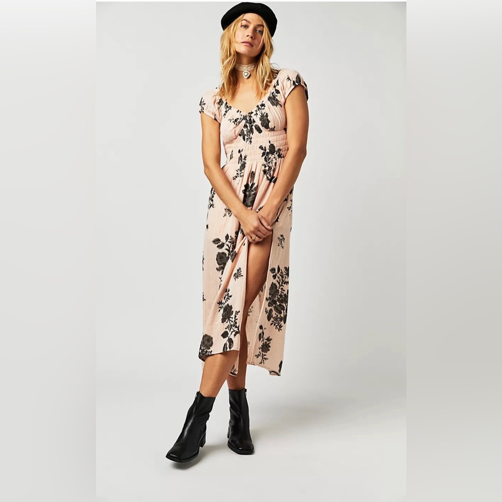 Free people forget me not midi dress